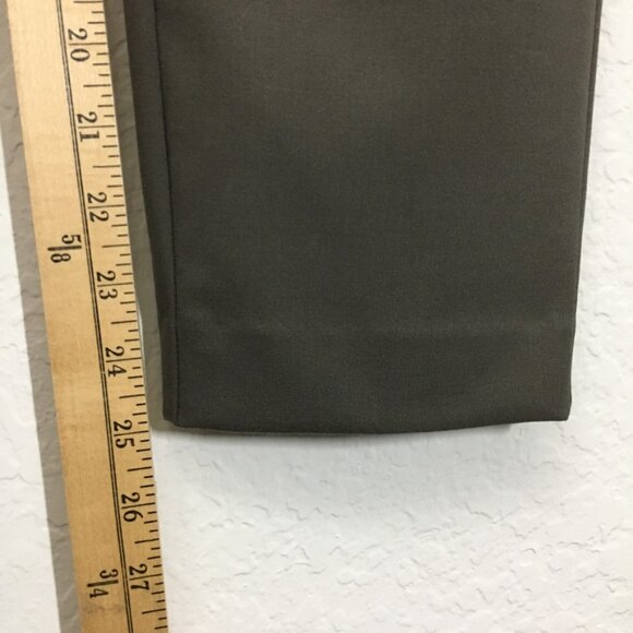 All Saints Size 6 Green Pleated Front Tapered Leg Pull On Stretch Trouser Pants - Picture 8 of 12